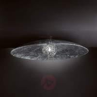 Exclusive PADELLA ceiling light, silver leaf, 46