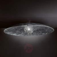 Exclusive PADELLA ceiling light, silver leaf, 56