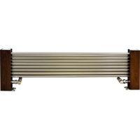 excel horizontal designer radiator brushed aluminium h300 mm w1000 mm