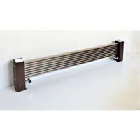 excel horizontal designer radiator brushed aluminium h300 mm w1400 mm