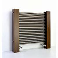 Excel Designer Radiator Brushed Aluminium (H)600 mm (W)600 mm