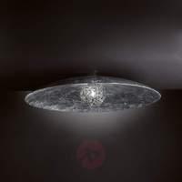 Exclusive PADELLA ceiling light, silver leaf, 36