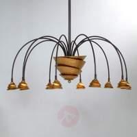 exclusive pendant lamp fontaine iron brown gold