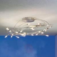 exclusive ceiling light spin oval chrome