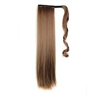 excellent quality synthetic 24 inch long clip in ponytail straight hai ...