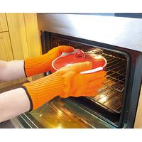 Extra Long Oven Gloves, Tangerine, Aramid Knitted Fabric