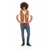 extra large adults hippy fringed waistcoat