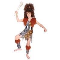 Extra Large Children\'s Cave Girl & Wig Costume