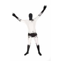 Extra Large White & Black Splash Official Morphsuit