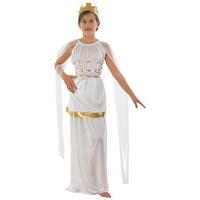 Extra Large White & Gold Girls Grecian Costume