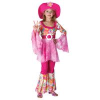Extra Large Pink Girls Hippy Diva Costume