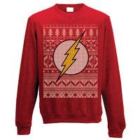Extra Large Adult\'s The Flash Christmas Jumper