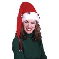 Extra Long Santa Hat With Bells