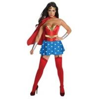 extra small ladies wonder woman corset costume