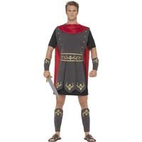 extra large black mens roman gladiator costume
