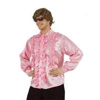 Extra Large Pink Adult\'s Frilly Shirt