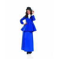 Extra Extra Large Blue Victorian Lady Mary Poppins Costume