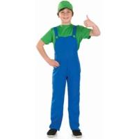 Extra Large Green Boys Plumbers Mate Boy Costume