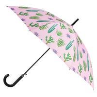 EXCLUSIVE totes Slim Auto Walker Umbrella Cactus