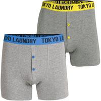 Exmouth (2 Pack) Boxer Shorts Set in Swedish Blue / Buttercup  Tokyo Laundry