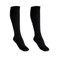 Extra-long Merino Socks (2 - SAVE £2), Black and Black, Wool