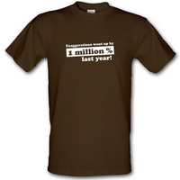 exaggerations went up by a million percent last year male t shirt