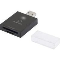 External memory card reader USB 3.0 Renkforce CR38e-Kompakt Black