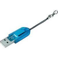 External memory card reader USB 2.0 Renkforce CR14e Mini Blue