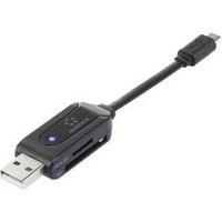 External memory card reader USB 2.0 Renkforce Black