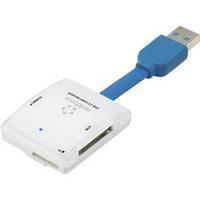 External memory card reader USB 3.0 Renkforce White