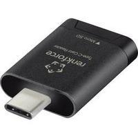 External memory card reader USB-C Renkforce Black