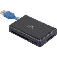 External memory card reader USB 3.0 Renkforce CR41e-Box Black