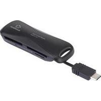 External memory card reader USB-C USB 2.0 Renkforce Black