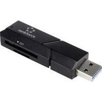 External memory card reader USB 3.0 Renkforce CR28E Black