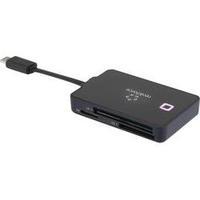 External memory card reader USB-C Renkforce CR36e Black