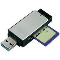 External memory card reader USB 3.0 Hama Silver