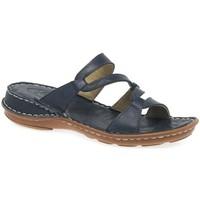 extrafit canna womens leather sandals womens sandals in blue