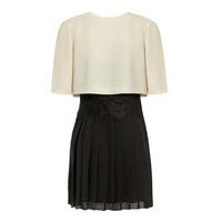 Explosion London Pleated Skirt Lace Dress With Cream Top