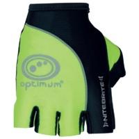 extra large black fluro green optimum nitebrite half finger gloves