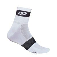 Extra Large White & Black Giro Comp Racer 2016 Low Cycling Socks