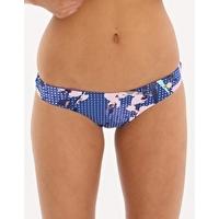 exotic floral cheeky hipster pant navy