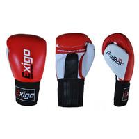Exigo Boxing Amateur Leather Contest Gloves - Red, 12oz