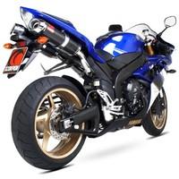 EYA81TEO - Scorpion Factory Satin Titanium Oval Exhaust - Yamaha YZF 1000 R1 07-08