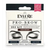 eylure pro brow kit dark brown 12 applications
