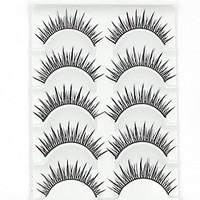 eyelashes lash eyelash natural long volumized natural fiber