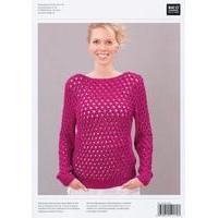 Eyelet Jumper in Rico Design Fashion Romeo Aran and Fashion Julia Aran (164)