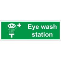 Eye Wash Station Self Adhesive Vinyl 300mm x 100mm