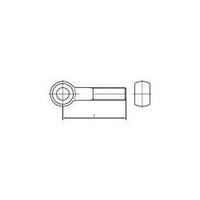 Eye bolts M8 110 mm DIN 444 Steel 25 pc(s) TOOLCRAFT 107139