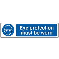 eye protection must be worn pvc 200 x 50mm