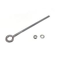 Eye Bolt with Nuts and Washers M8 8MM X 200MM Bzp Weatherproof ( pack 10 )